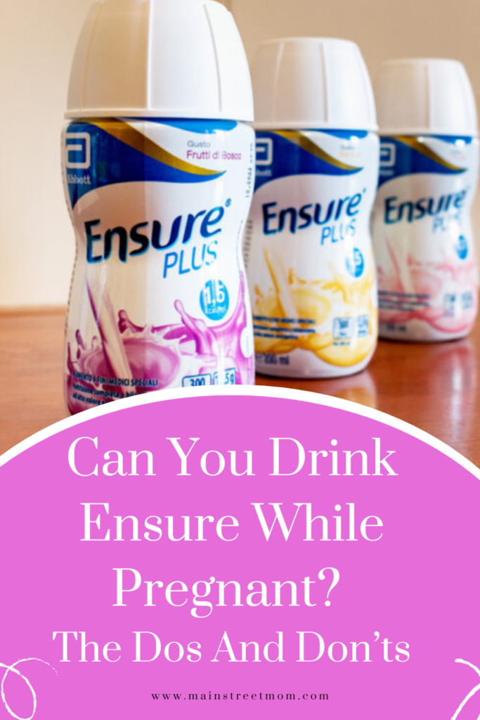 ¿Se puede beber Ensure durante el embarazo? Qué hacer y qué no hacer